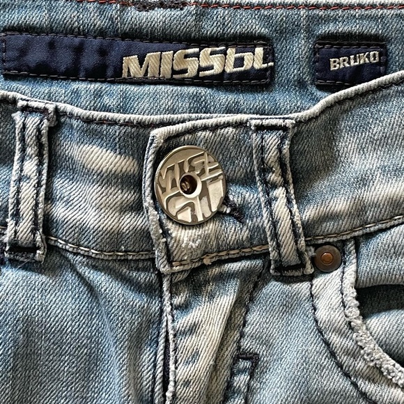 🤑🧑🏻🎤☘️MISS SIXTY Y2K Lucky Green SHAMROCK Denim Capris🤑☘️🧑🏻🎤 - Picture 2 of 7